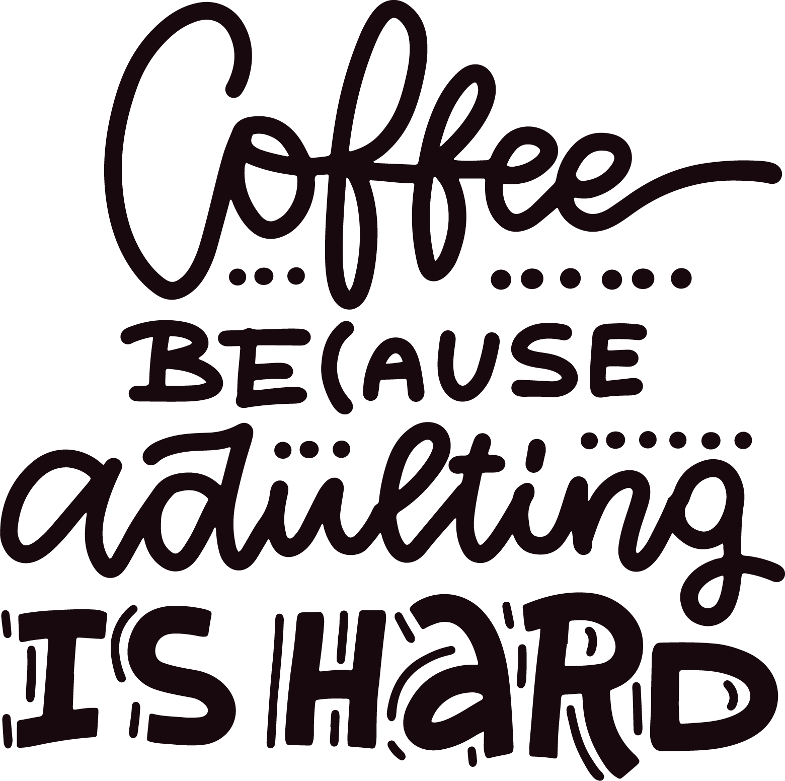 Adulting SVG cut file preview
