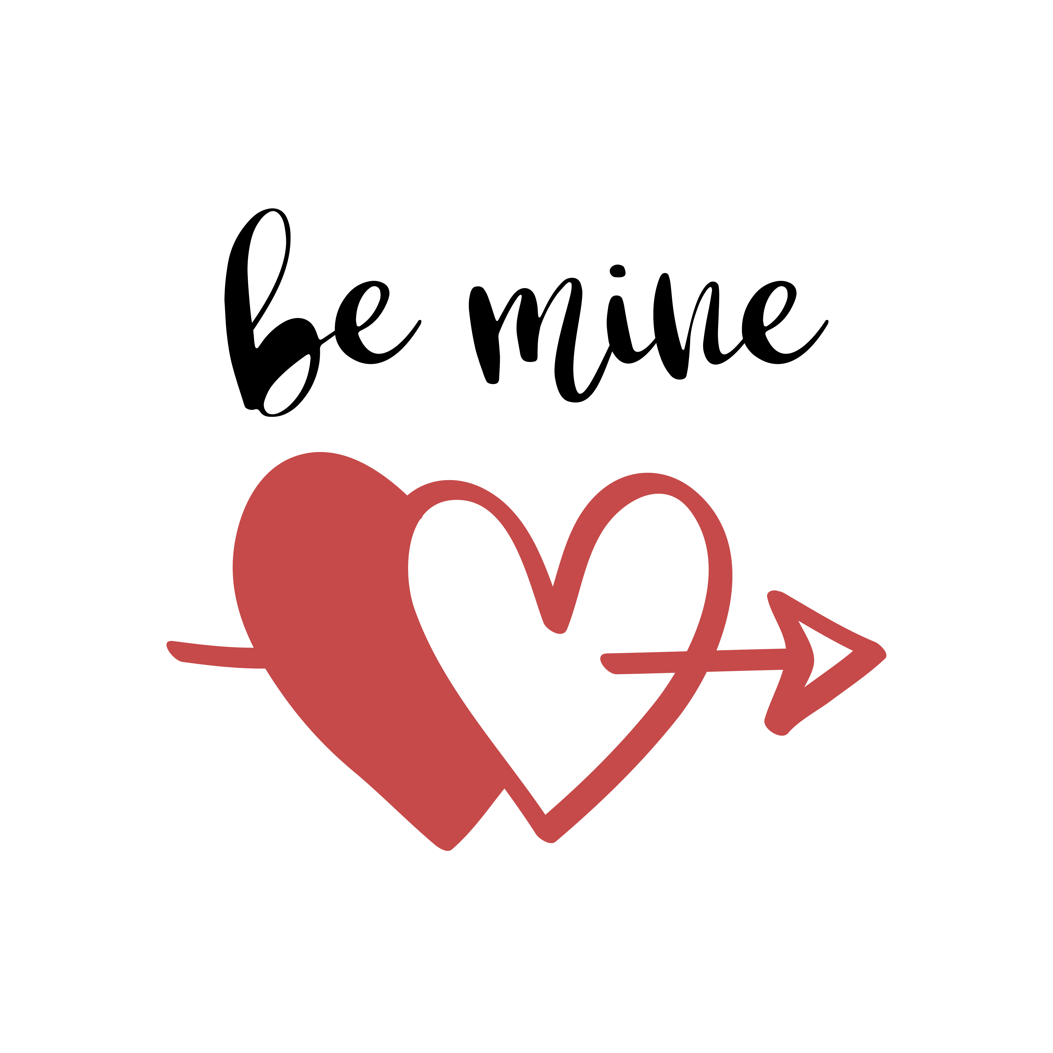 Be Mine SVG cut file preview