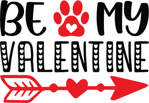 Be My Valentine SVG cut file preview