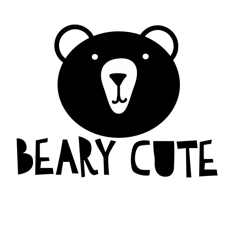 Beary Cute Scandi SVG cut file preview