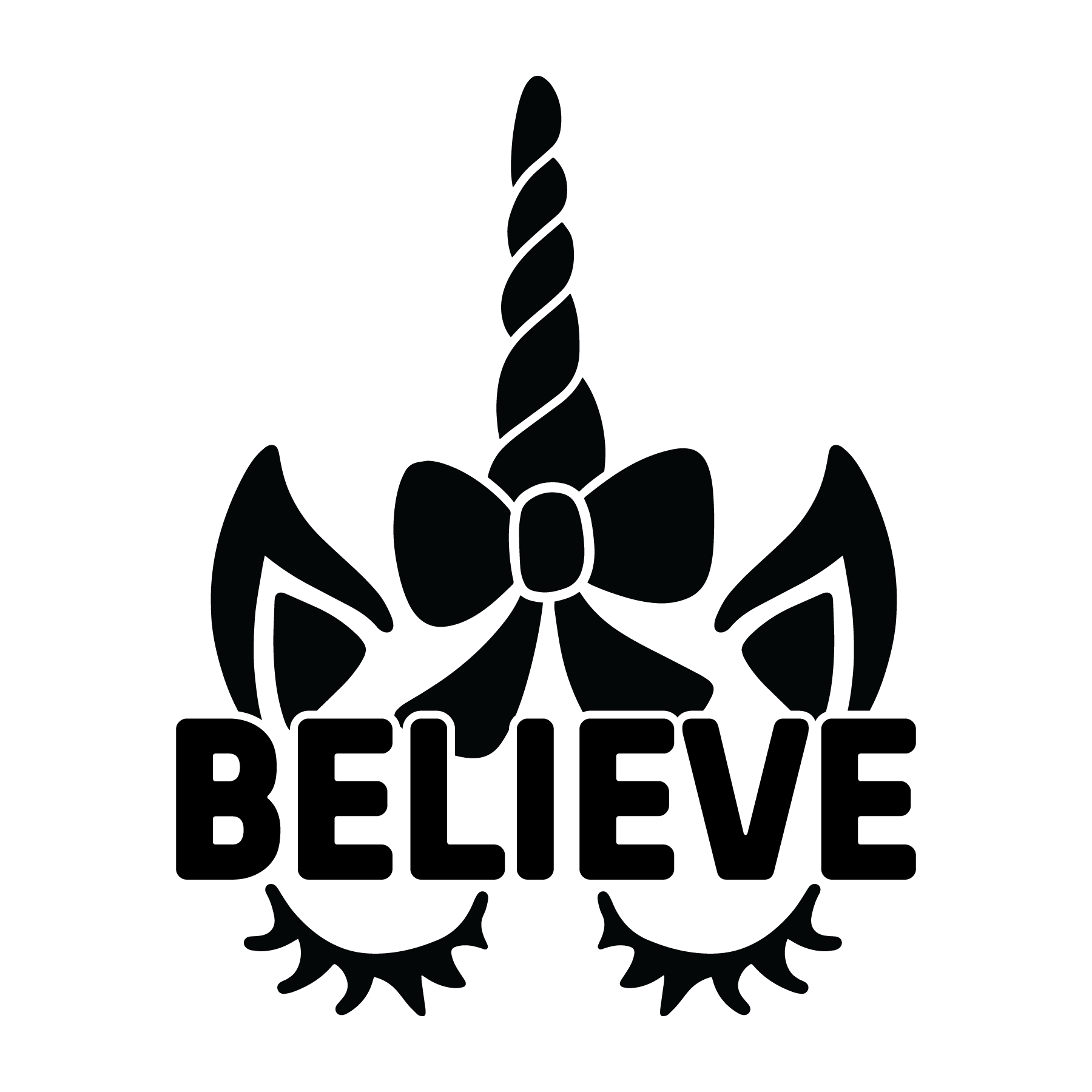 Free Believe SVG for Cricut