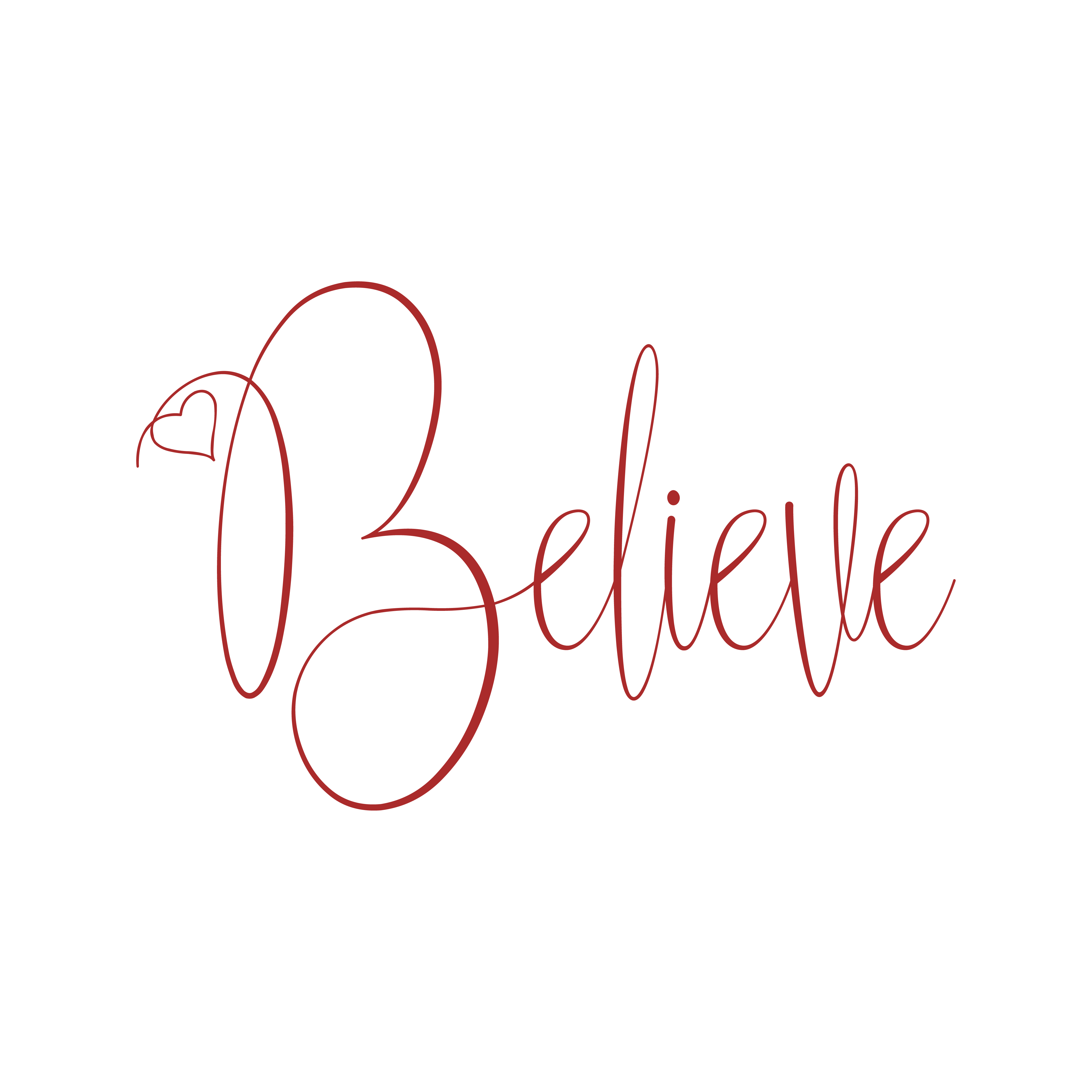 Believe SVG file for Cricut and Silhouette