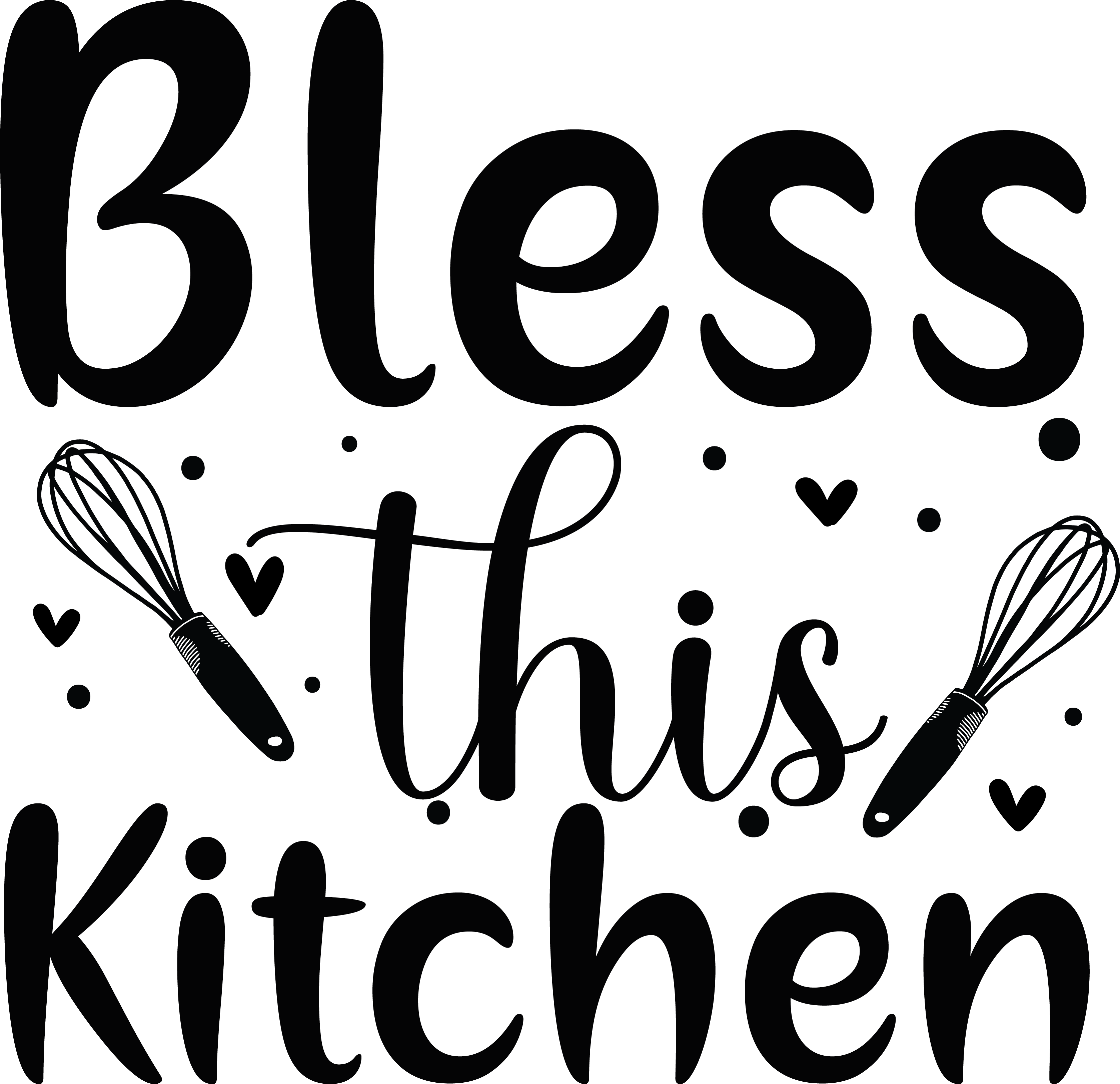 Bless vector design, free SVG download
