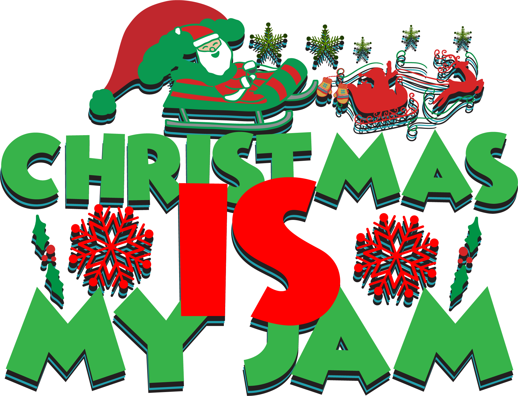 Christmas Is My Jam SVG cut file preview