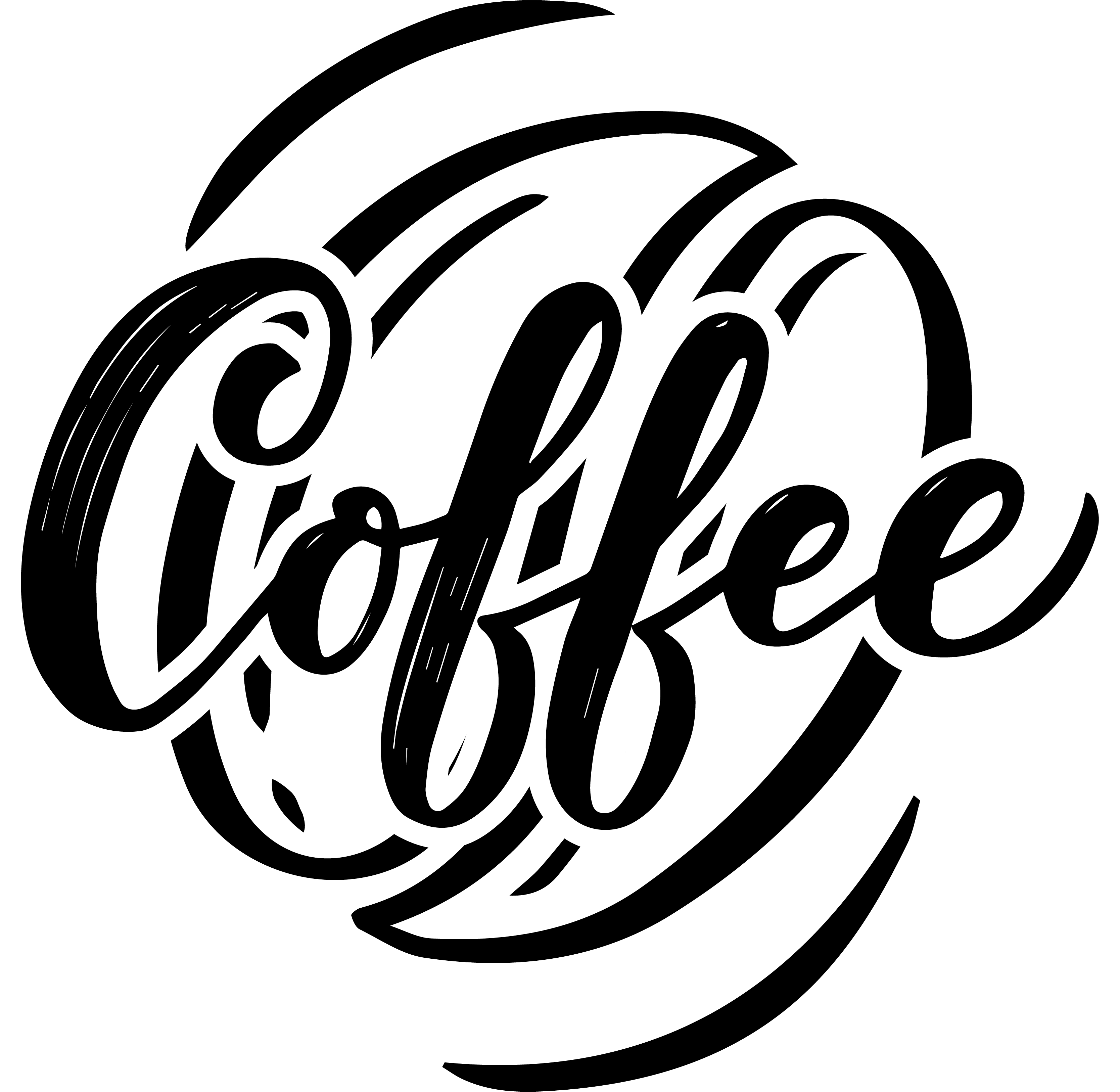 Coffe Bee SVG file for Cricut and Silhouette