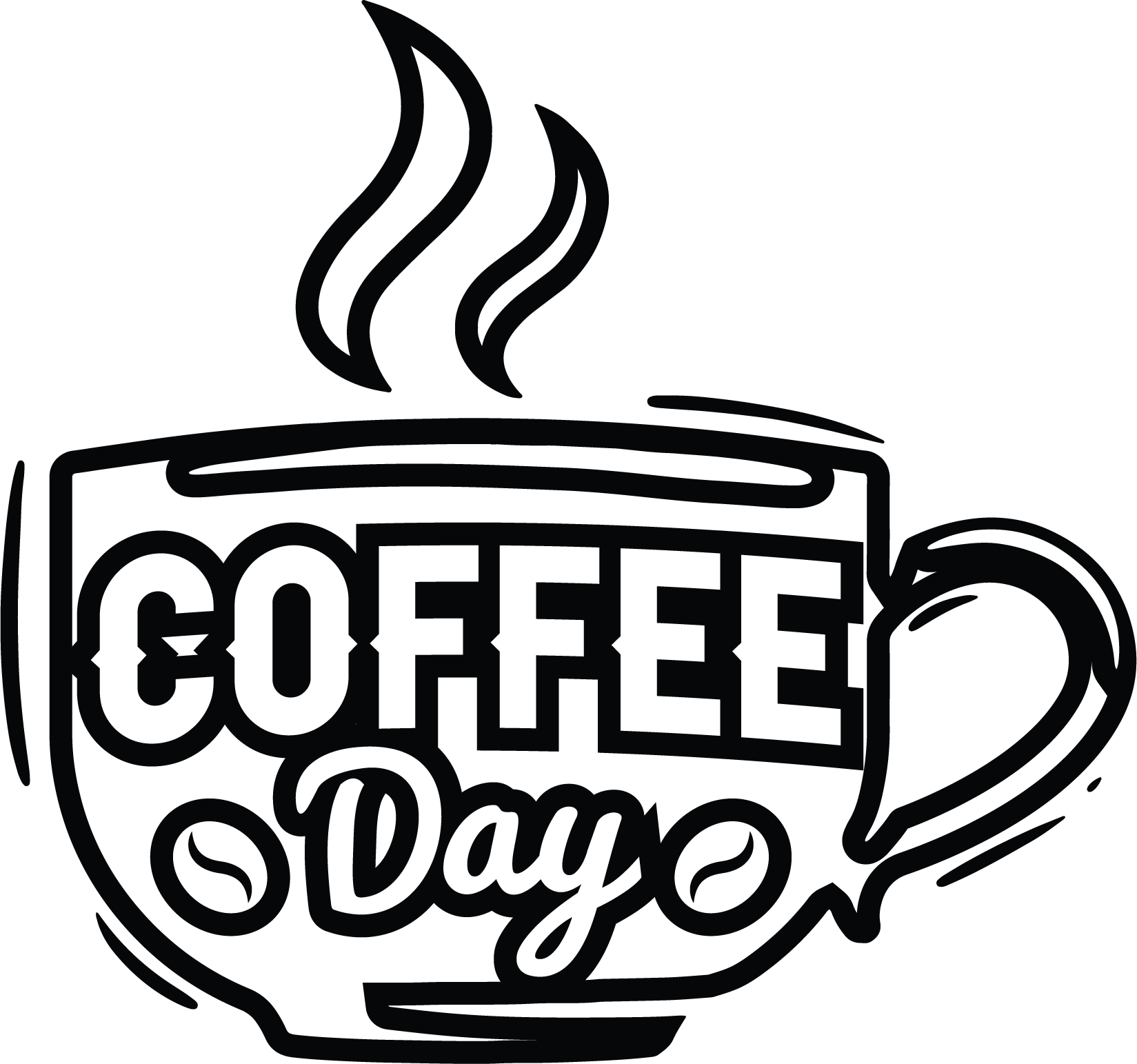 Coffee Day SVG file for Cricut and Silhouette