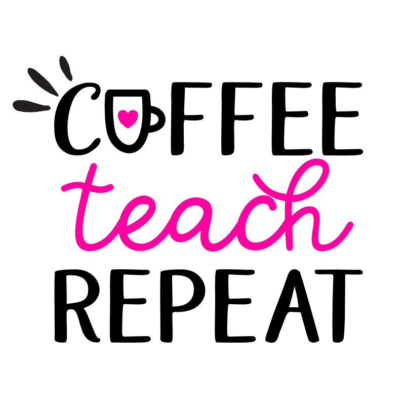Free coffee teach repeat SVG for Cricut