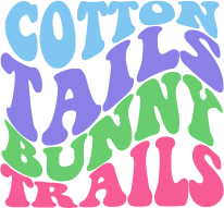 Cotton Tail Bunny Trail vector design, free SVG download