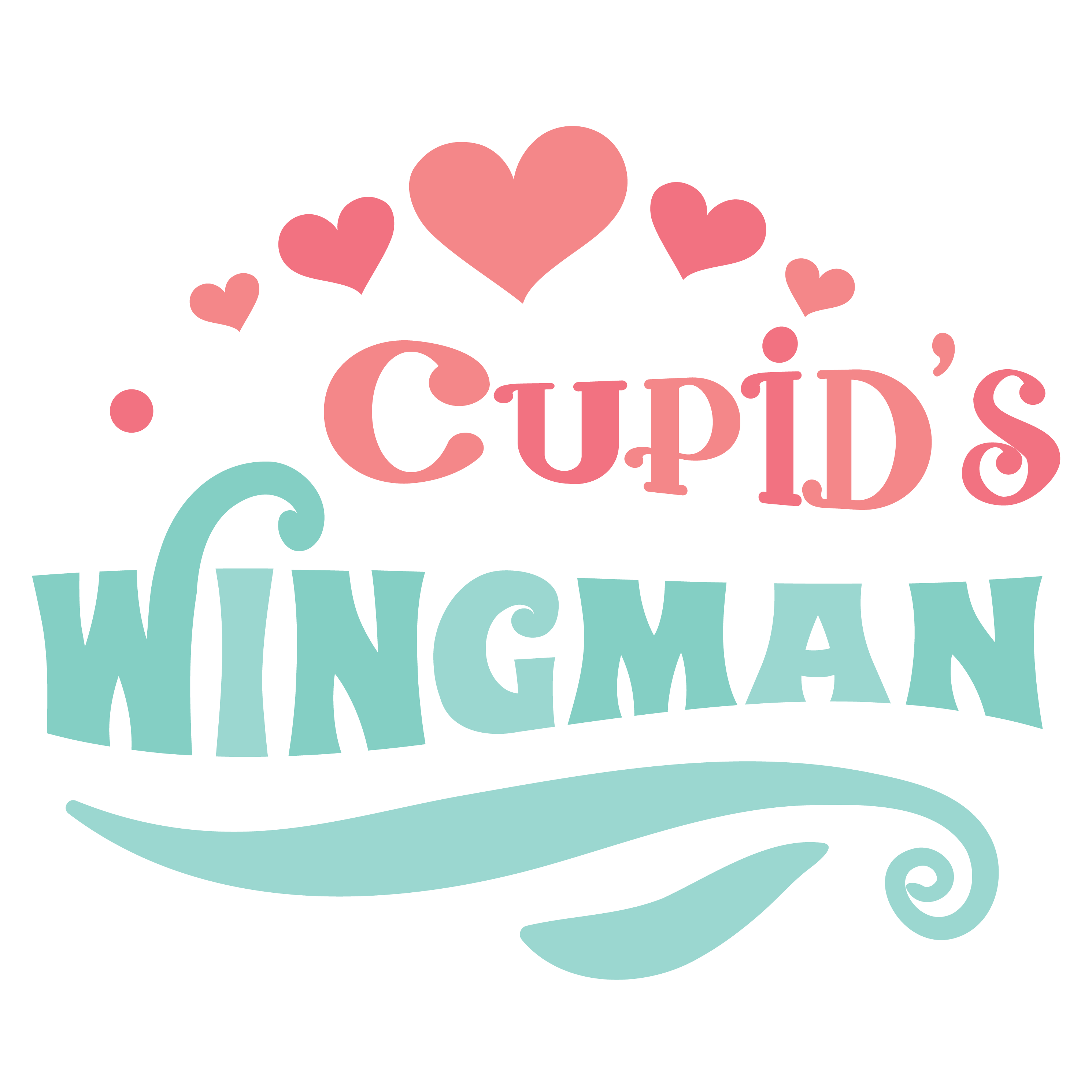 Cupids Wingman SVG cut file preview