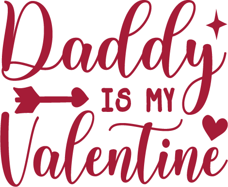 Daddy Valentine vector design, free SVG download