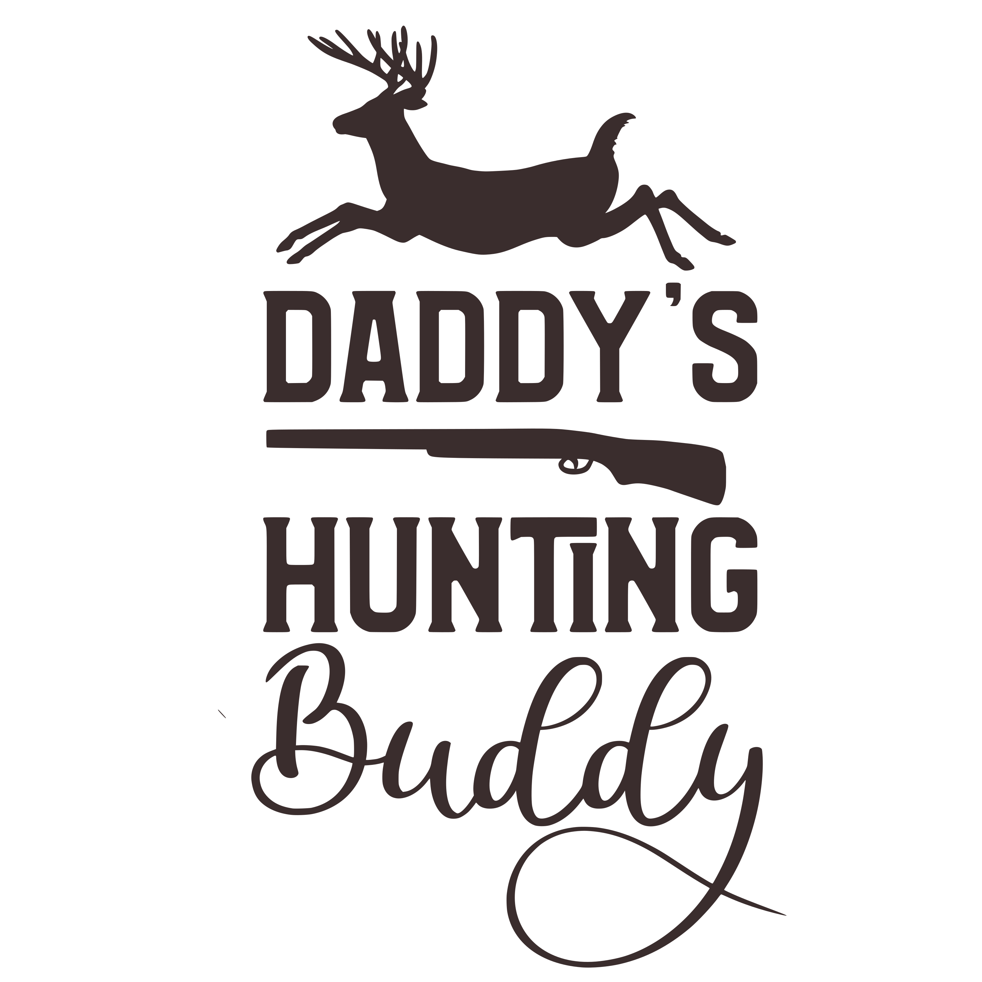 Free Daddy's Hunting Buddy SVG for Cricut