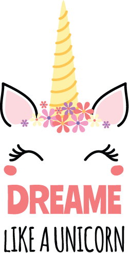 Free Dream Like a Unicorn SVG for Cricut