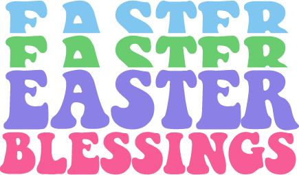 Easter Blessing vector design, free SVG download