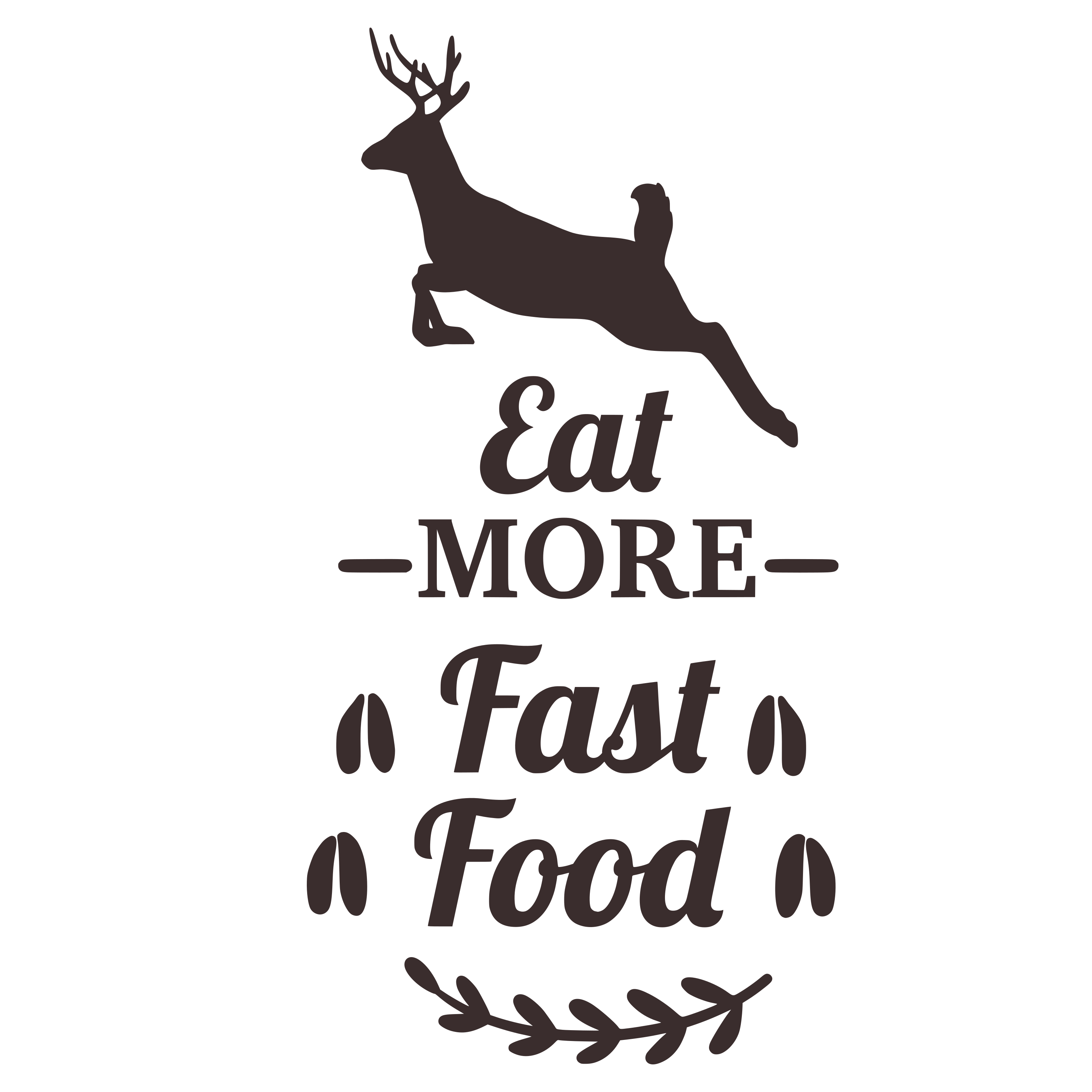 Eat More Fast Food SVG file for Cricut and Silhouette