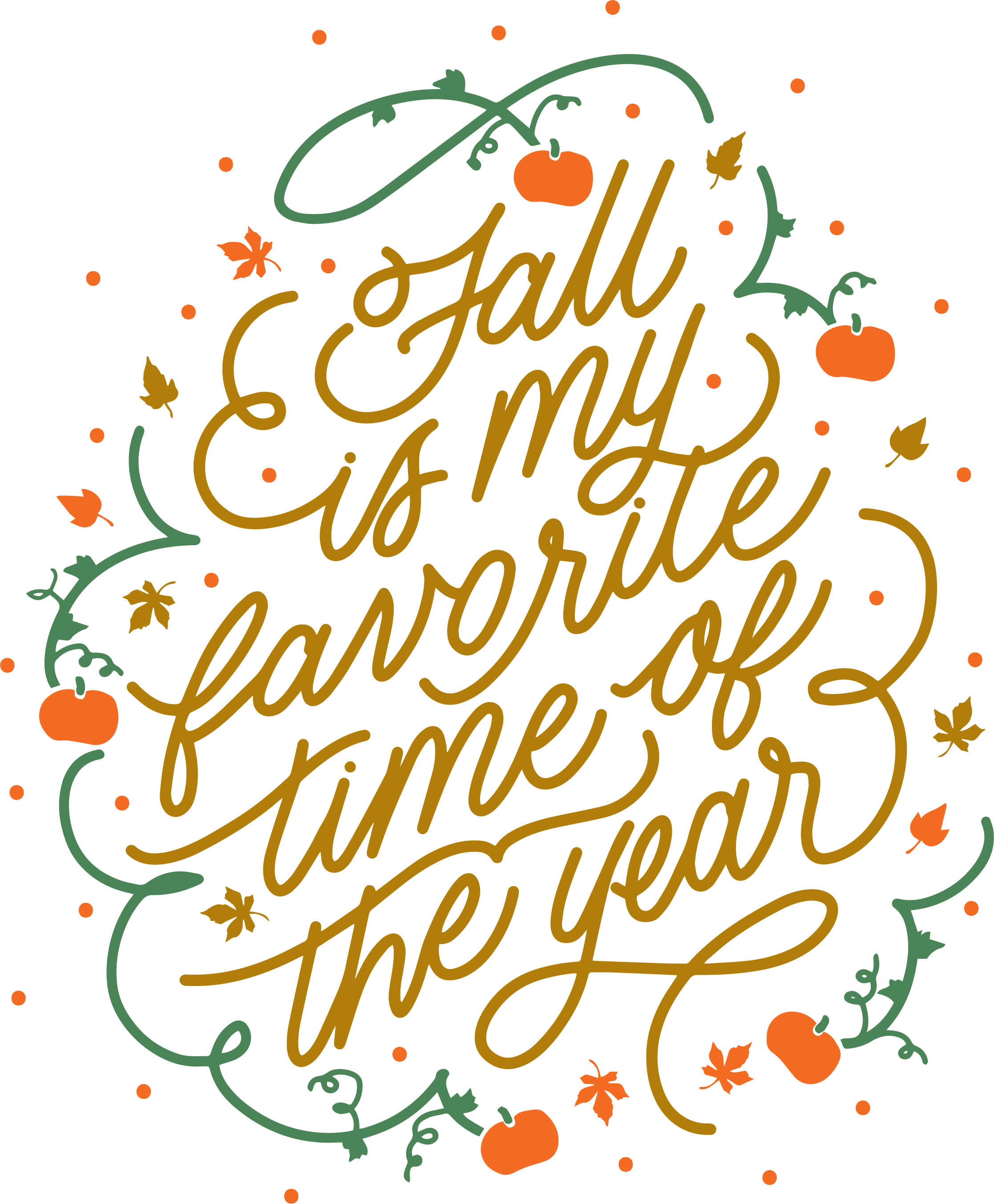 Fall Best Time SVG cut file preview