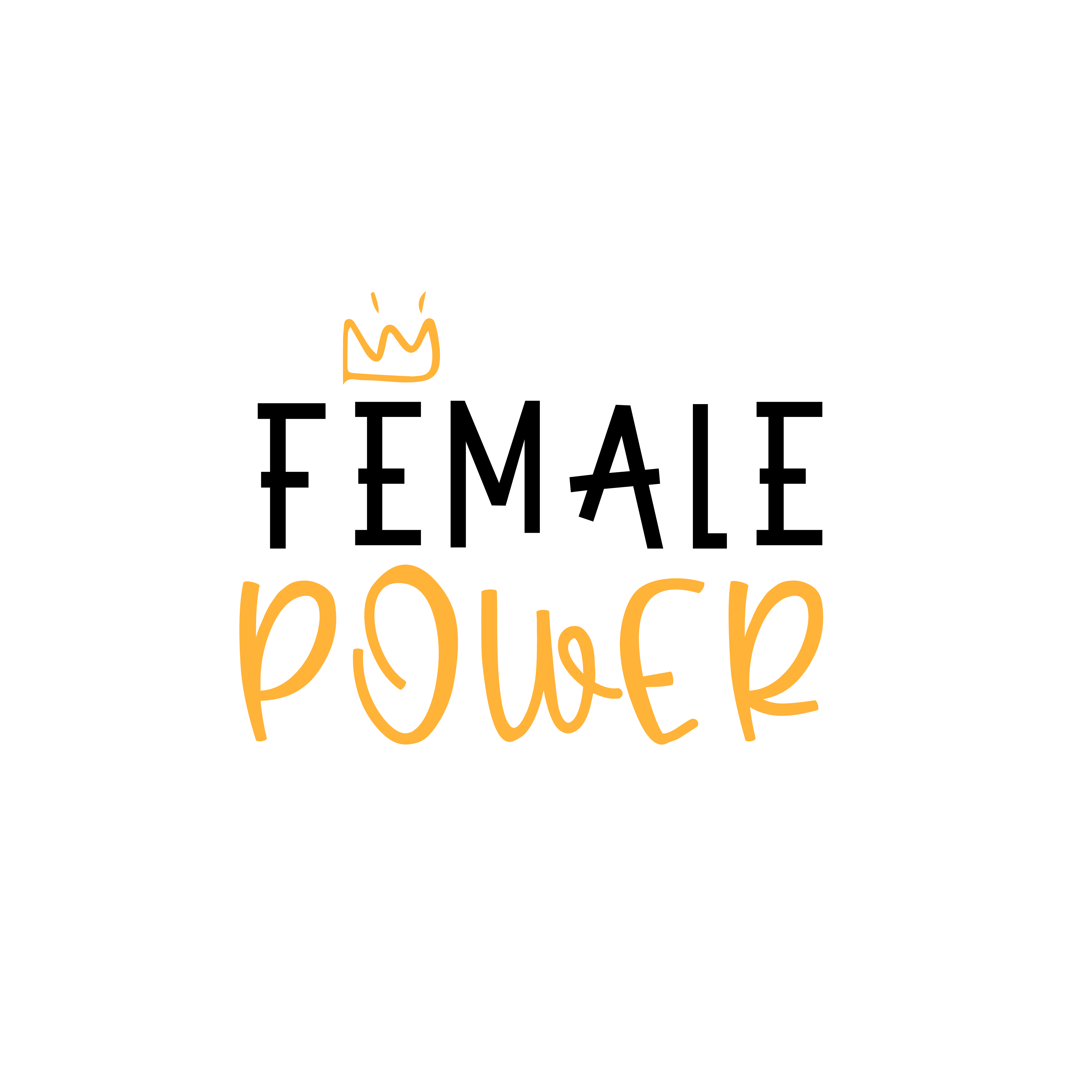 Female Power vector design, free SVG download
