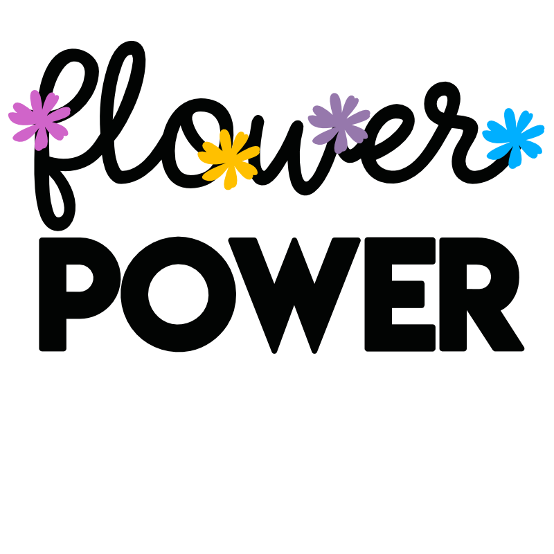 Flower Power SVG cut file preview