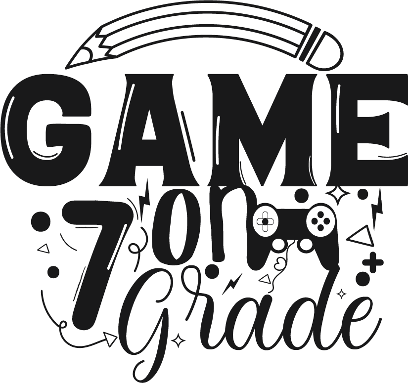Game On Grade 7 SVG cut file preview