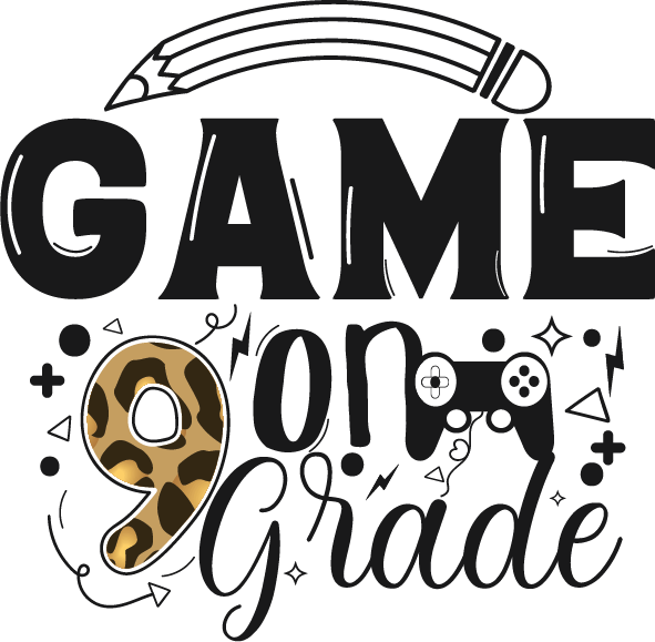 Game On Grade 9 SVG cut file preview