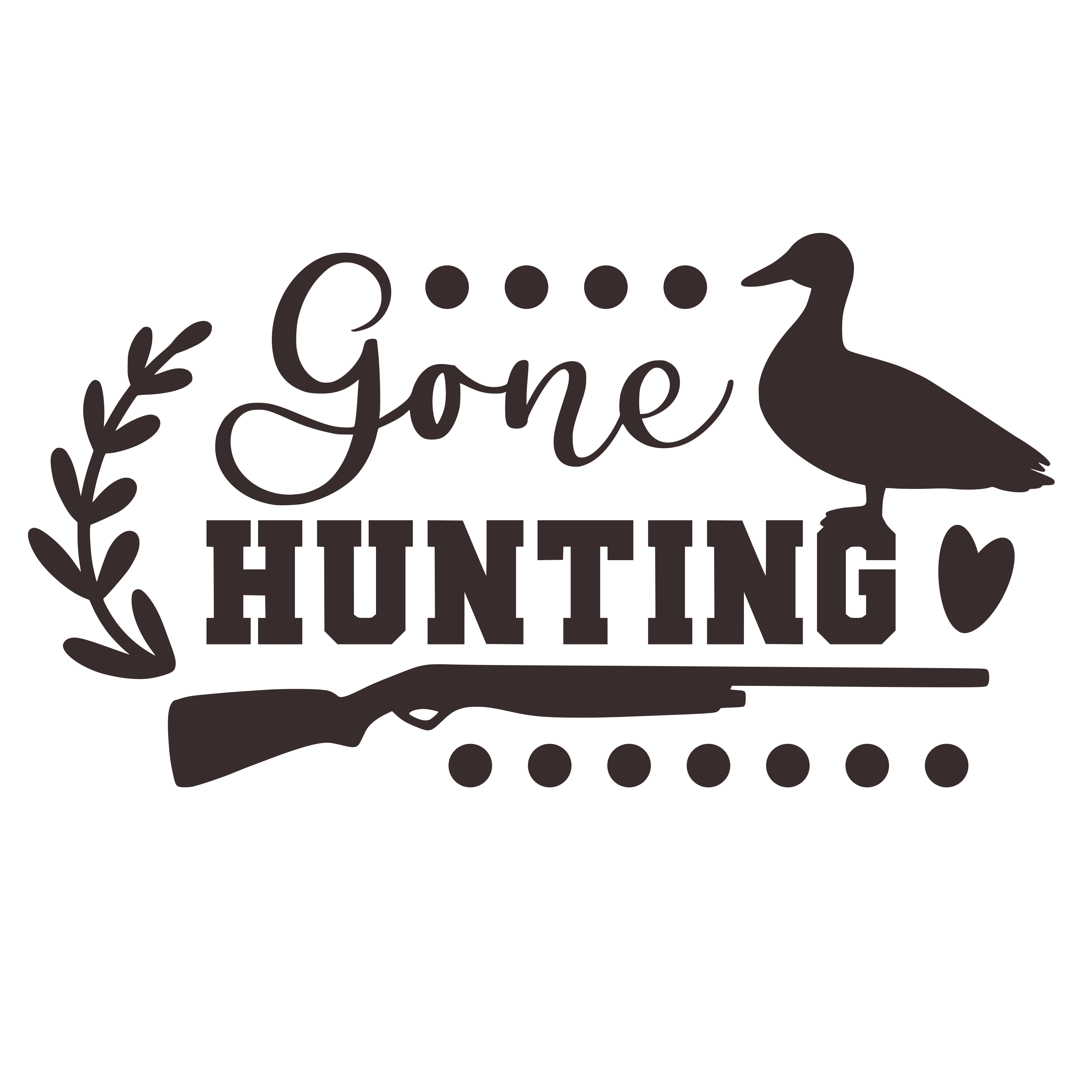 Free Gone Hunting SVG for Cricut