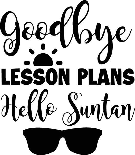 Good Bye Lesson Plans Hello Summer SVG cut file preview
