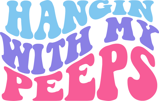 Hanngin With Peeps SVG file for Cricut and Silhouette