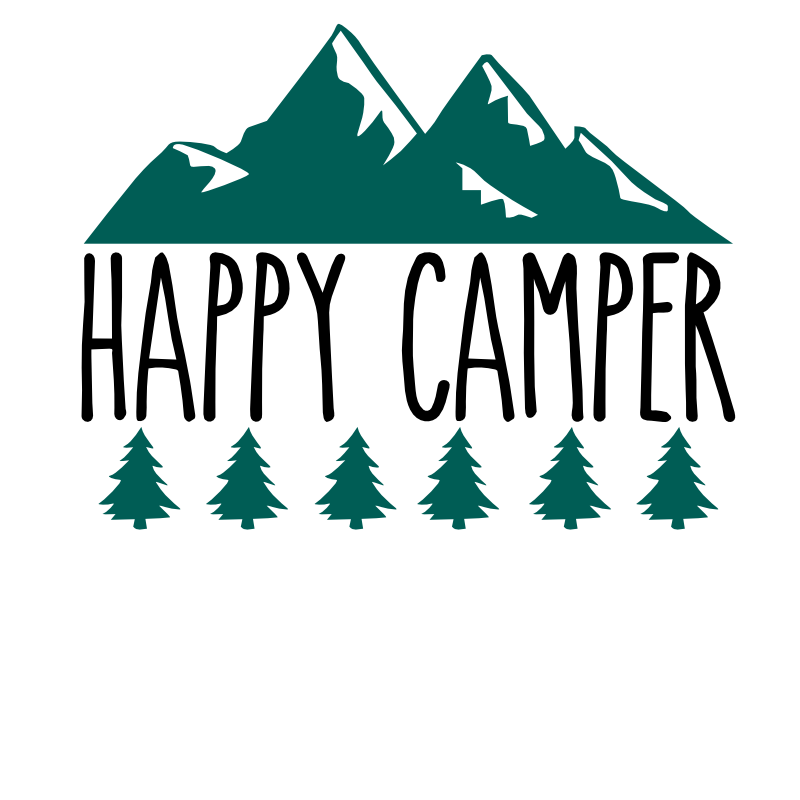 Free Happy Camper Mountains SVG for Cricut