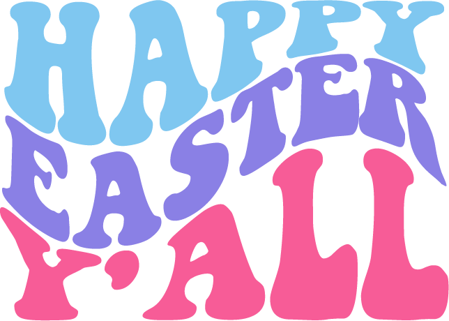 Happy Easter Yall SVG file for Cricut and Silhouette