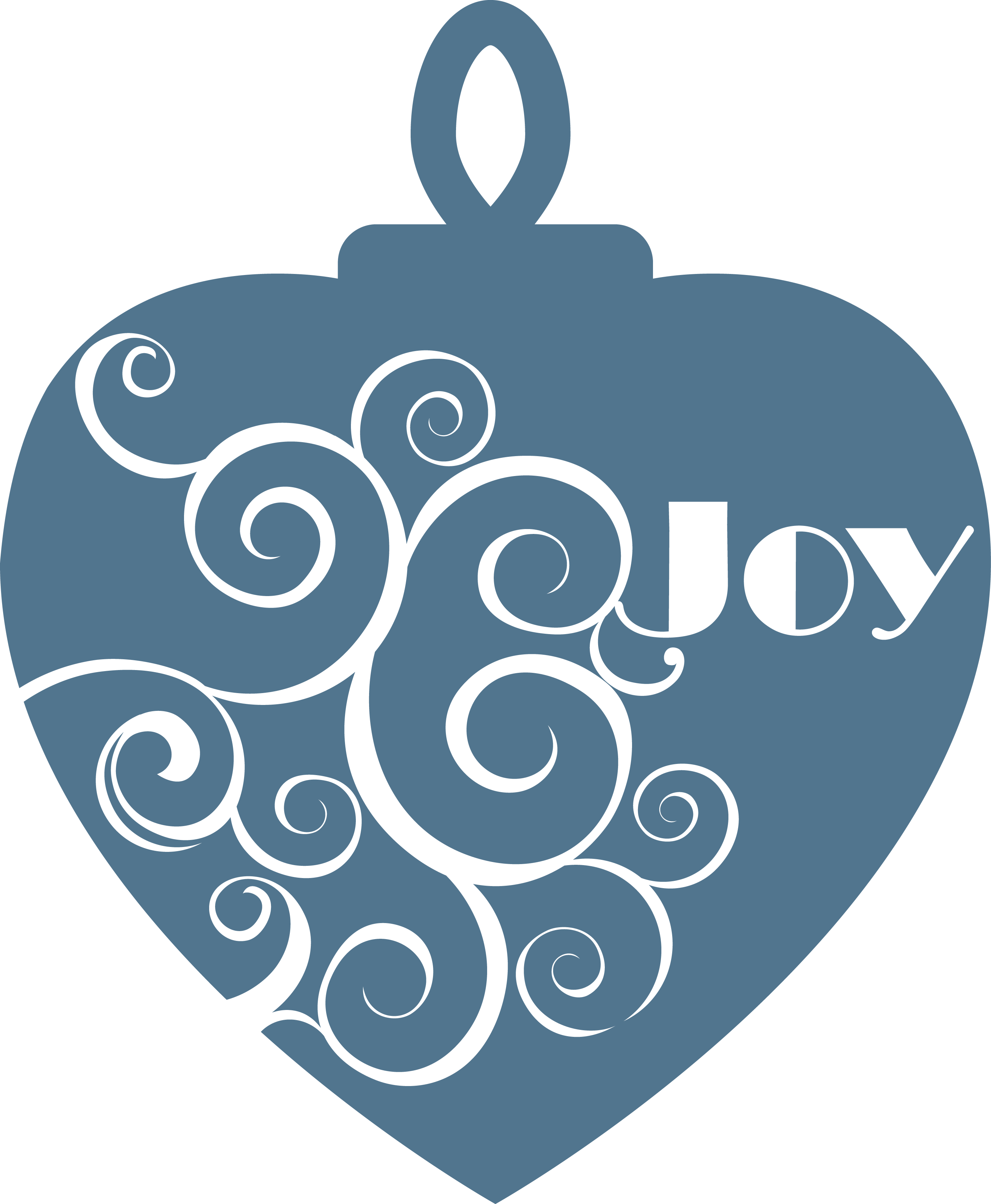 Free Heart Joy Bauble SVG for Cricut