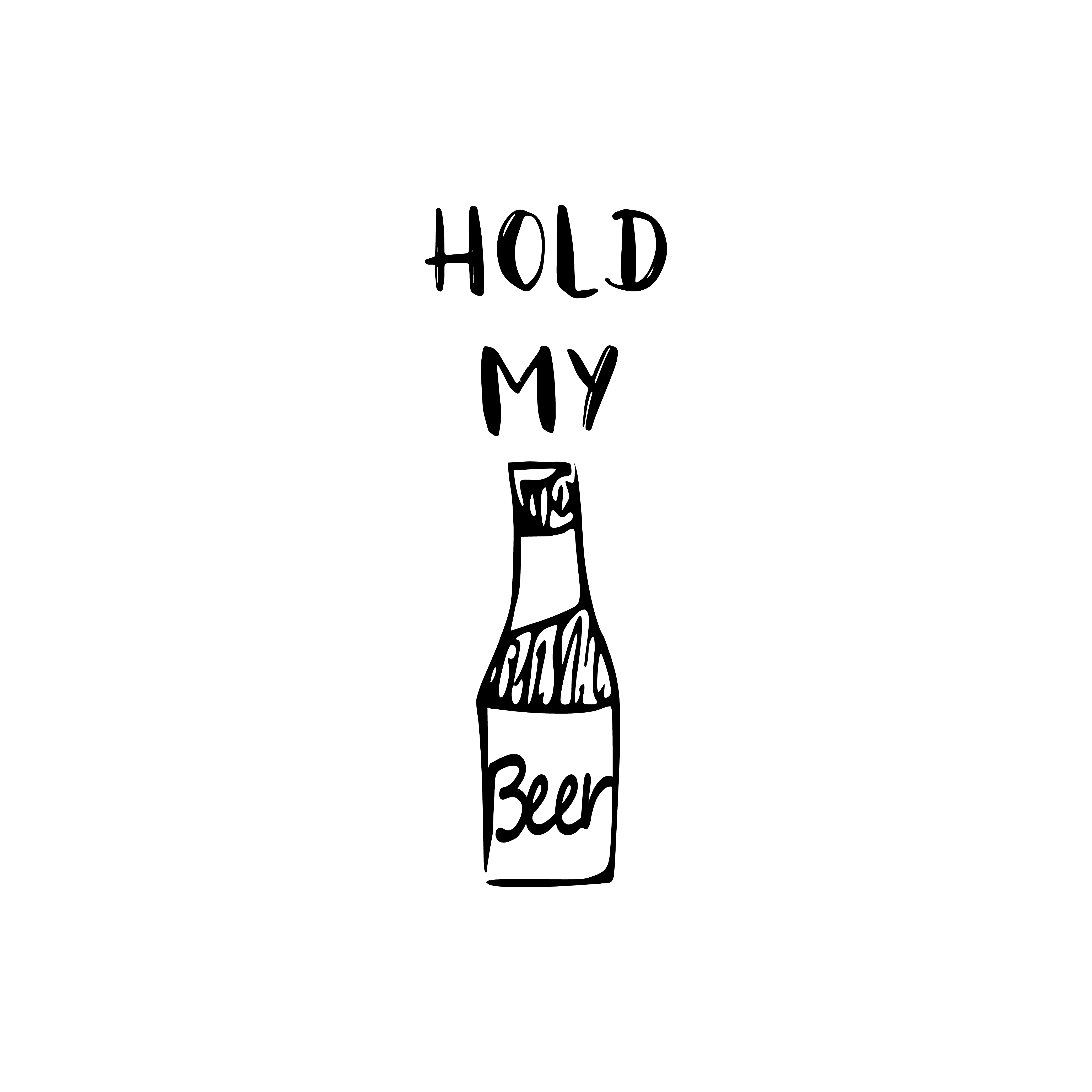 Hold My Beer SVG cut file preview