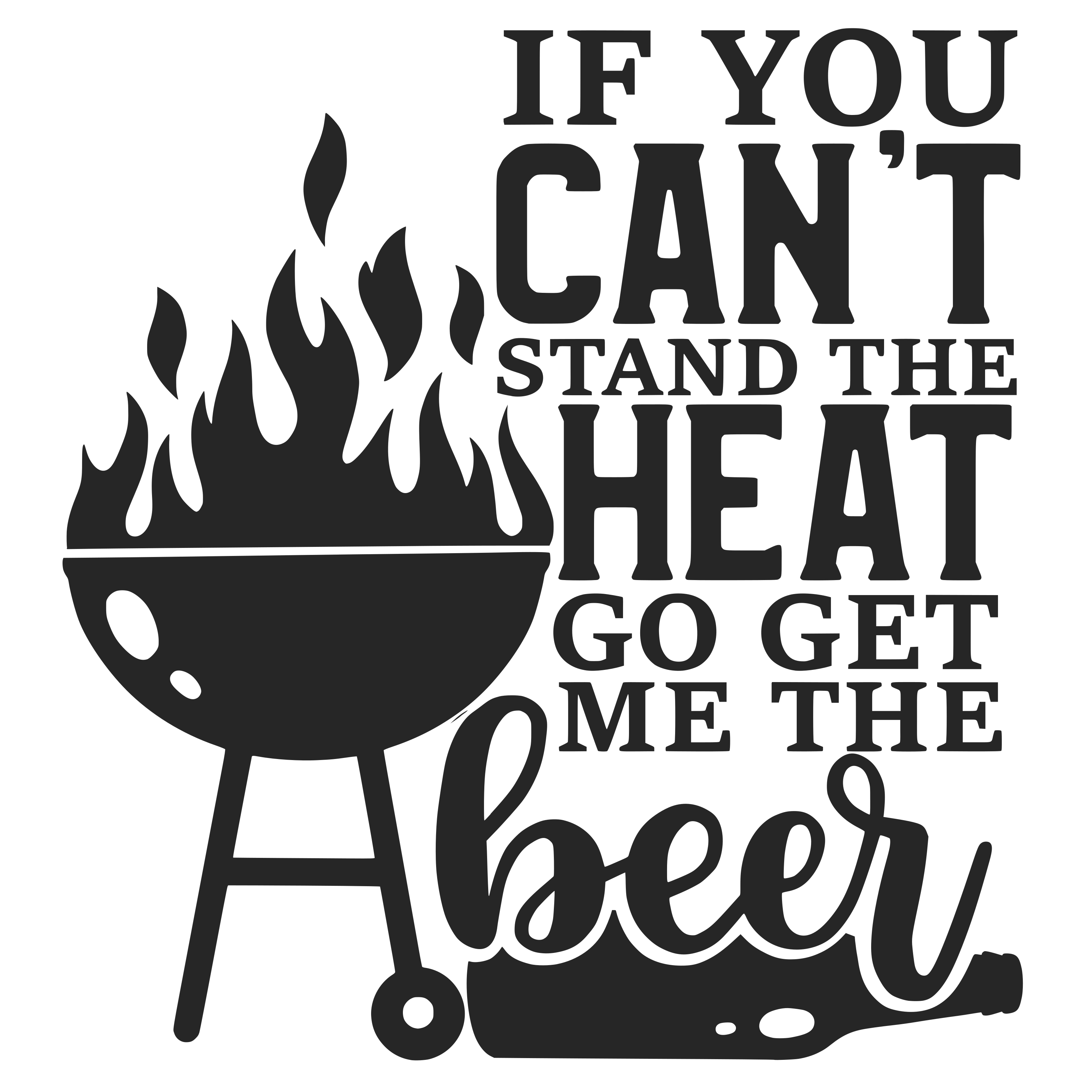 If You Can't Stand the Heat Go Get Me the Beer vector design, free SVG download