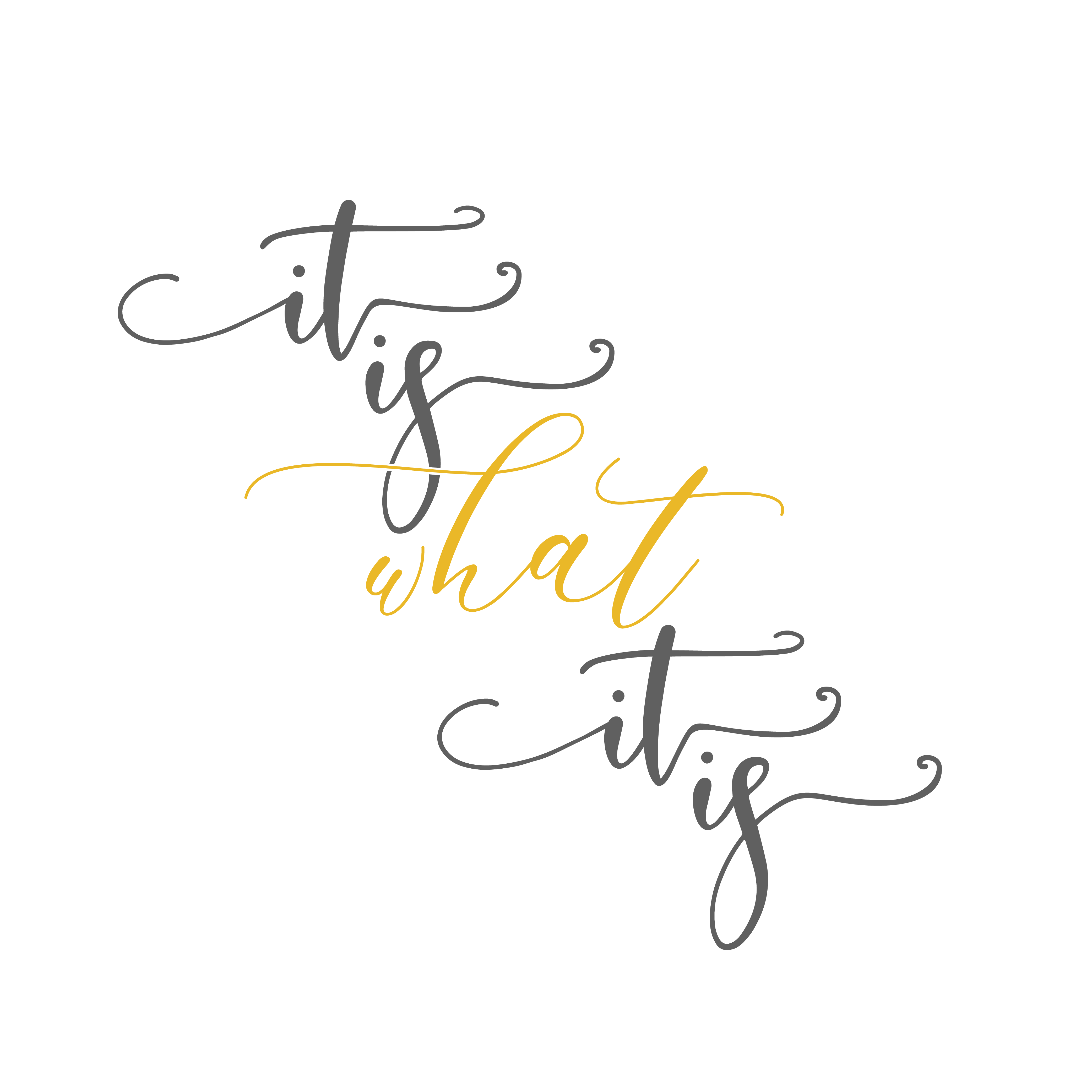 It Is What It Is SVG file for Cricut and Silhouette