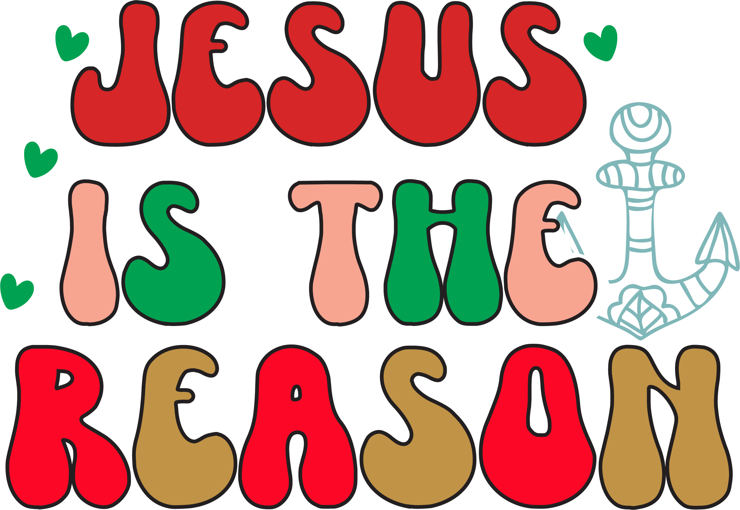 Free Jesus Is the Reason SVG for Cricut