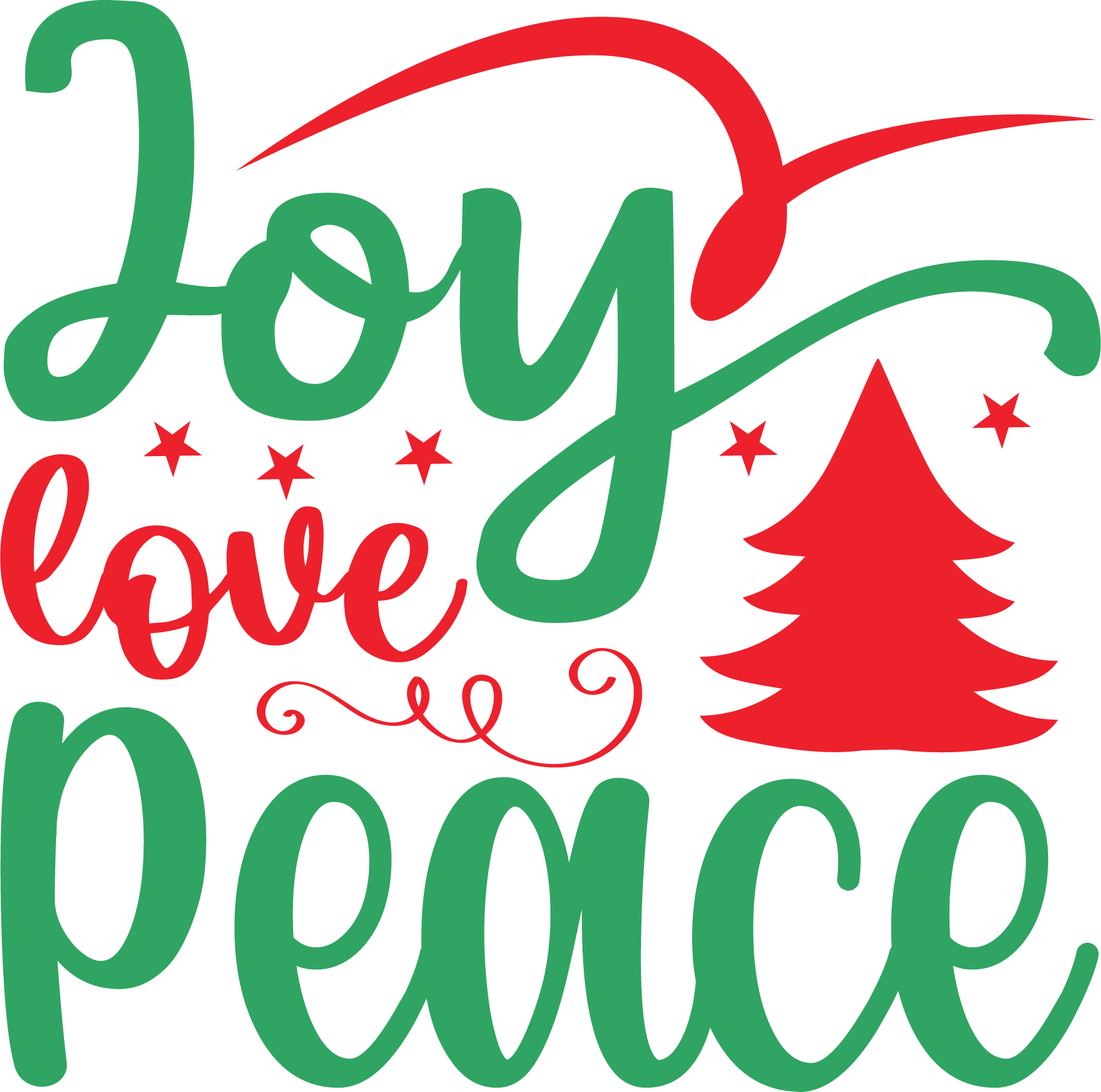 Joy Love Peace SVG cut file preview