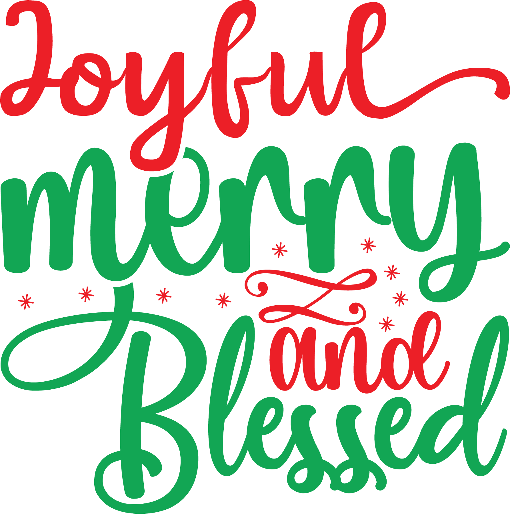 Joyful Merry and Blessed vector design, free SVG download