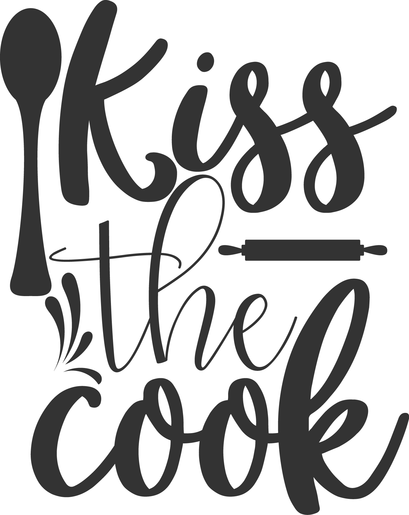 Free Kiss the Cook SVG for Cricut