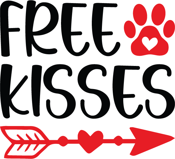 Kisses SVG file for Cricut and Silhouette
