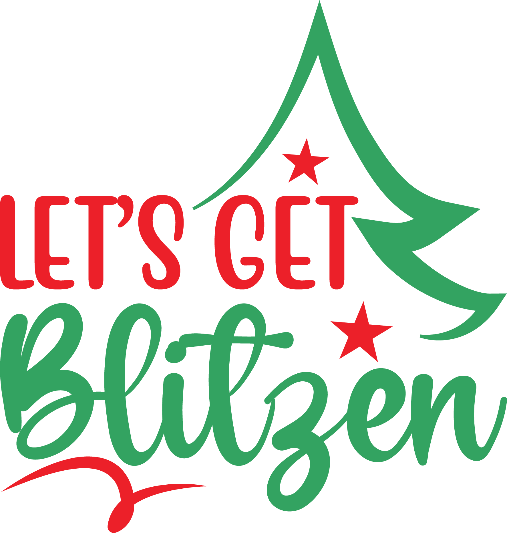 Free Let's’s Get Blitzen SVG for Cricut