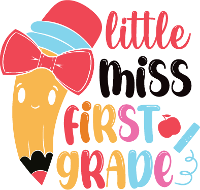 Litle Miss Grade First SVG cut file preview