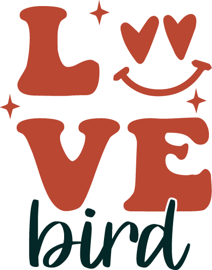 Love Bird vector design, free SVG download