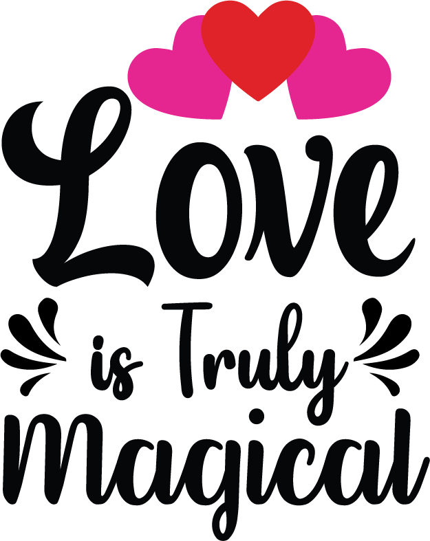 Love Is Truly Magical SVG cut file preview