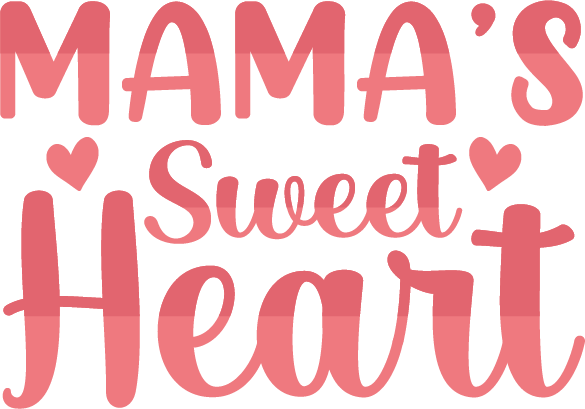 Free mama sweet heart SVG for Cricut