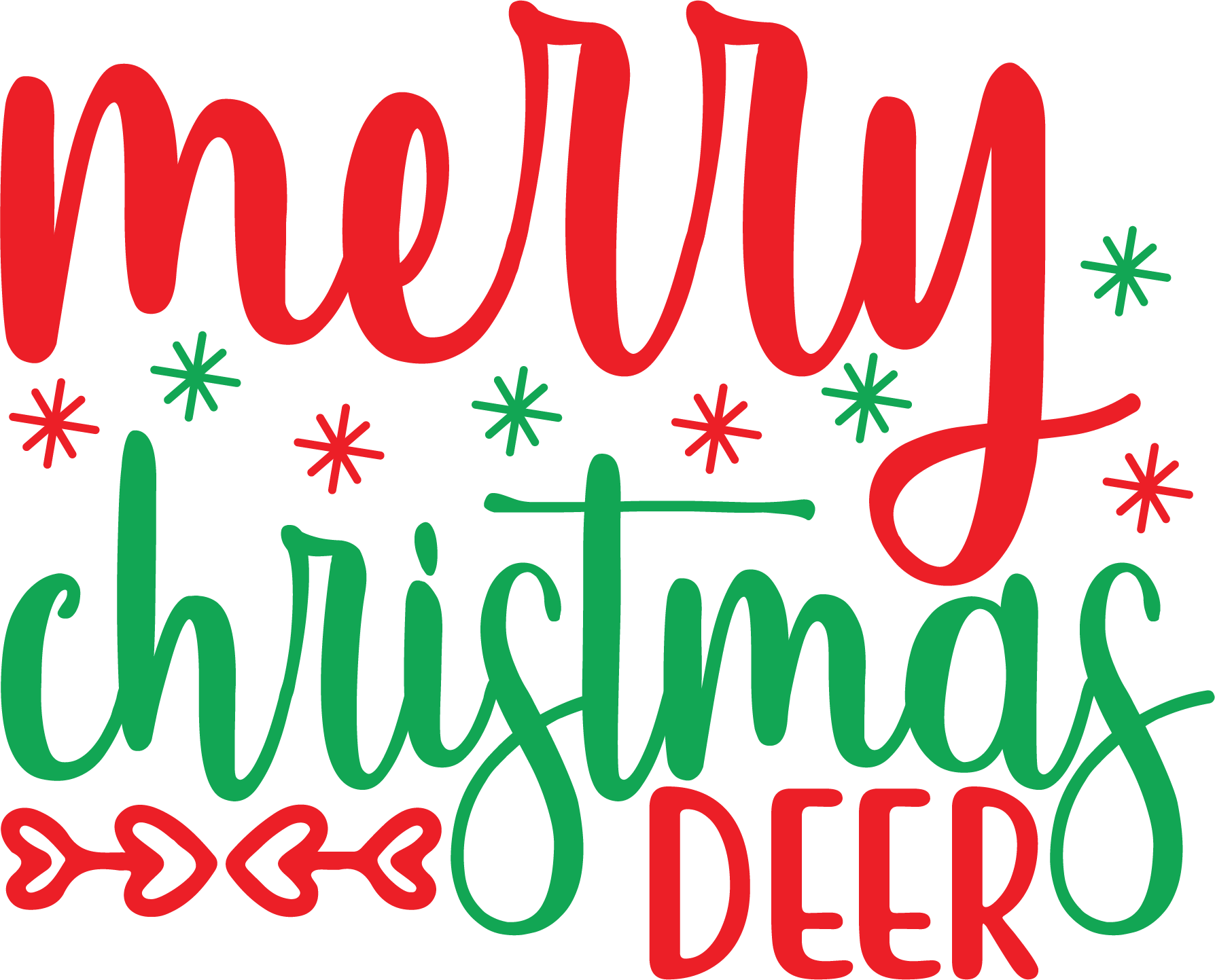 Free Merry Christmas Deer SVG for Cricut