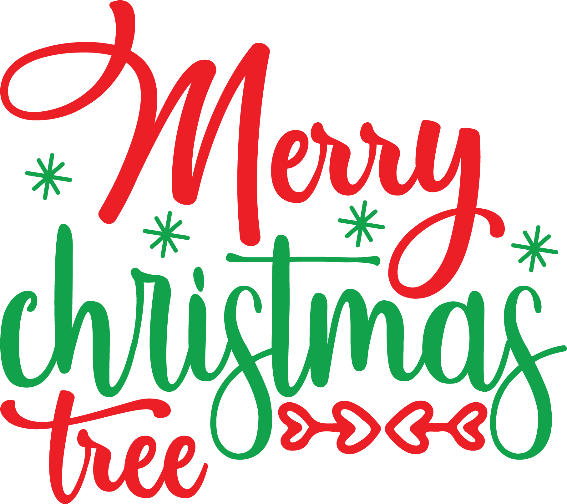 Merry Christmas Tree vector design, free SVG download