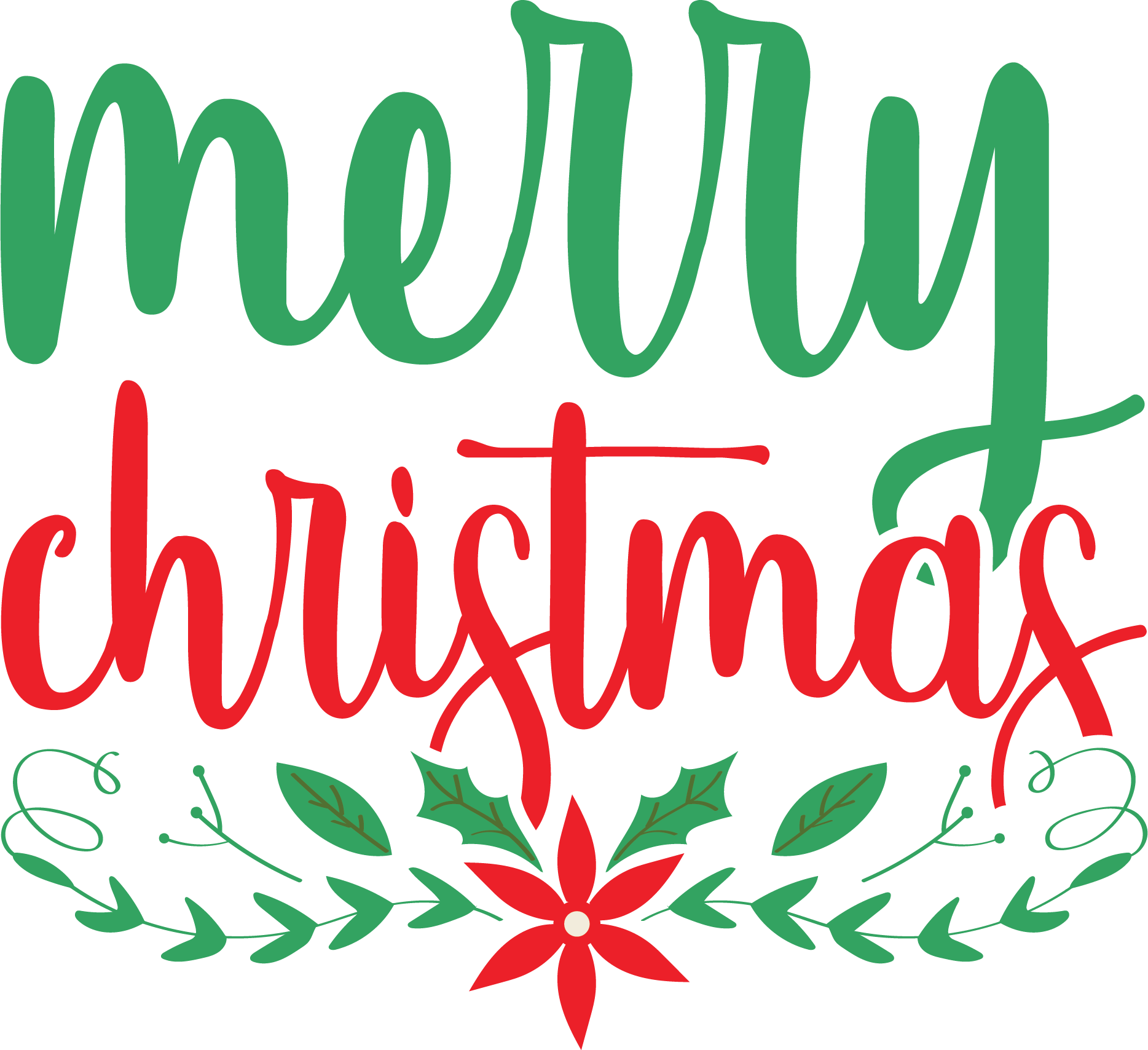Merry Christmas SVG cut file preview