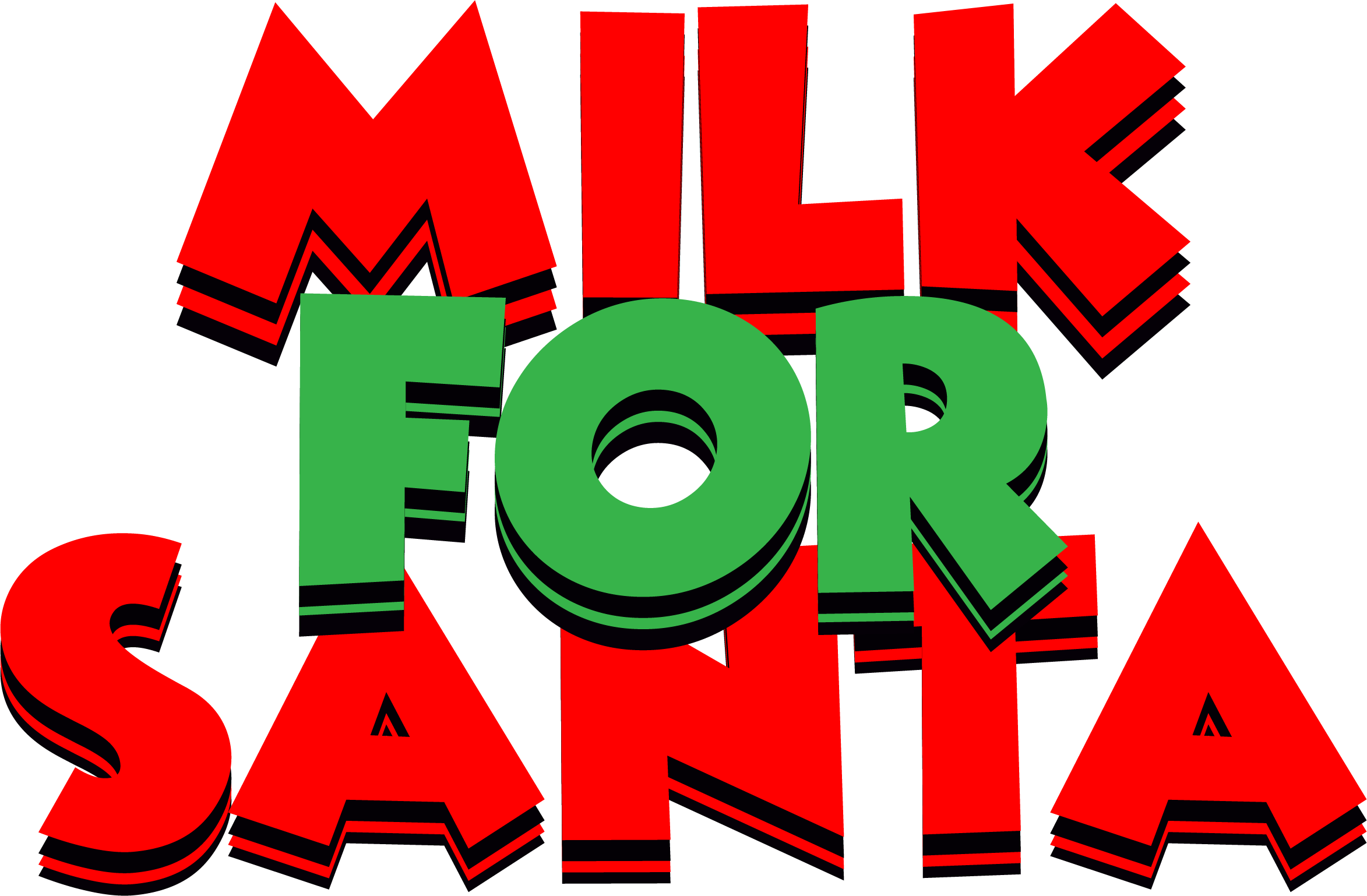 Milk for Santa vector design, free SVG download