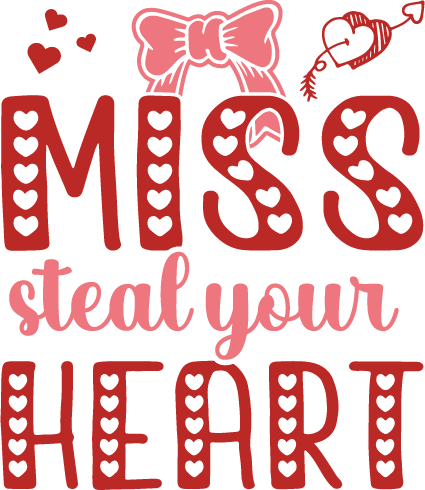 Miss Steal Your Heart SVG cut file preview