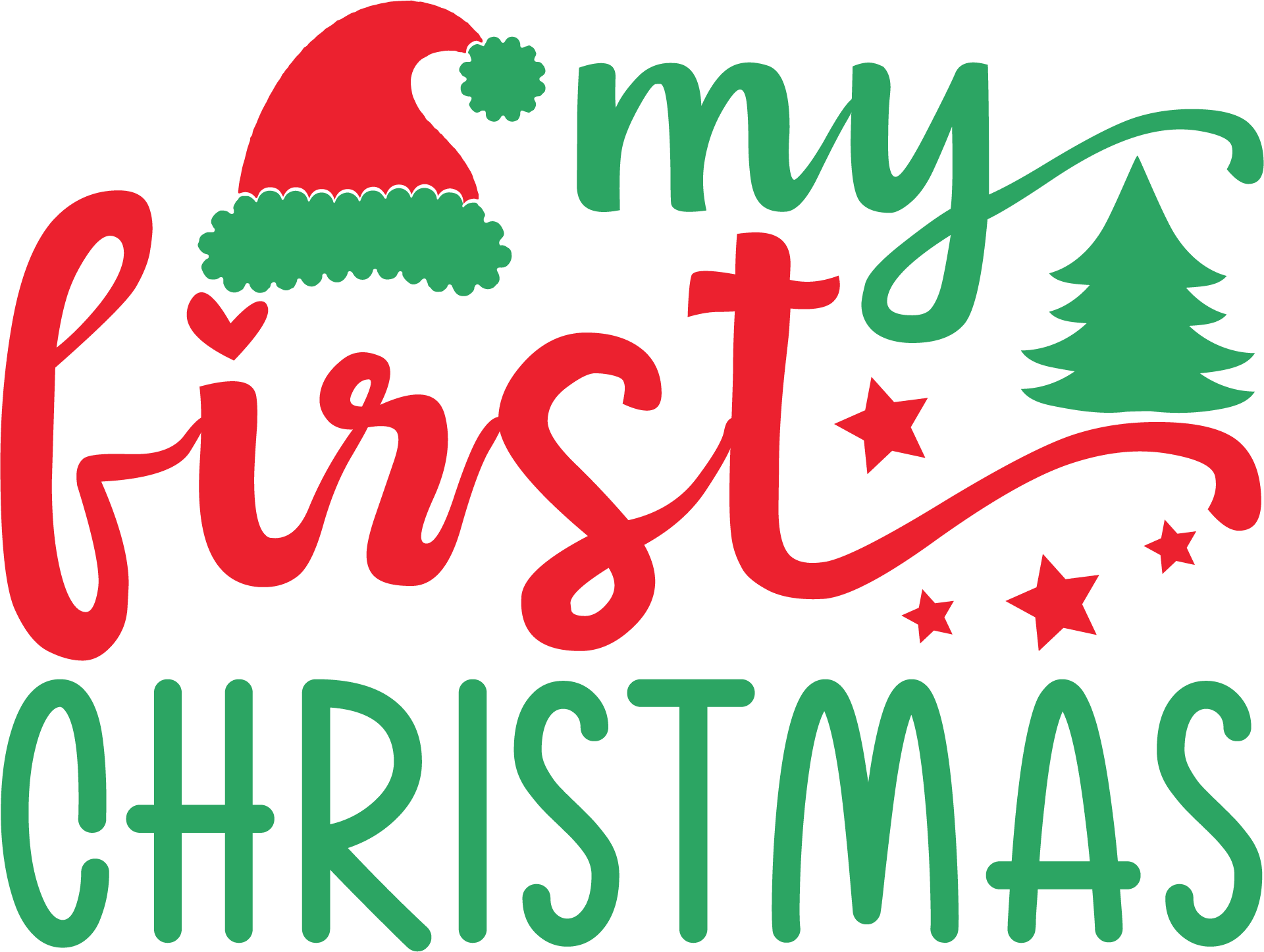 My First Christmas SVG file for Cricut and Silhouette