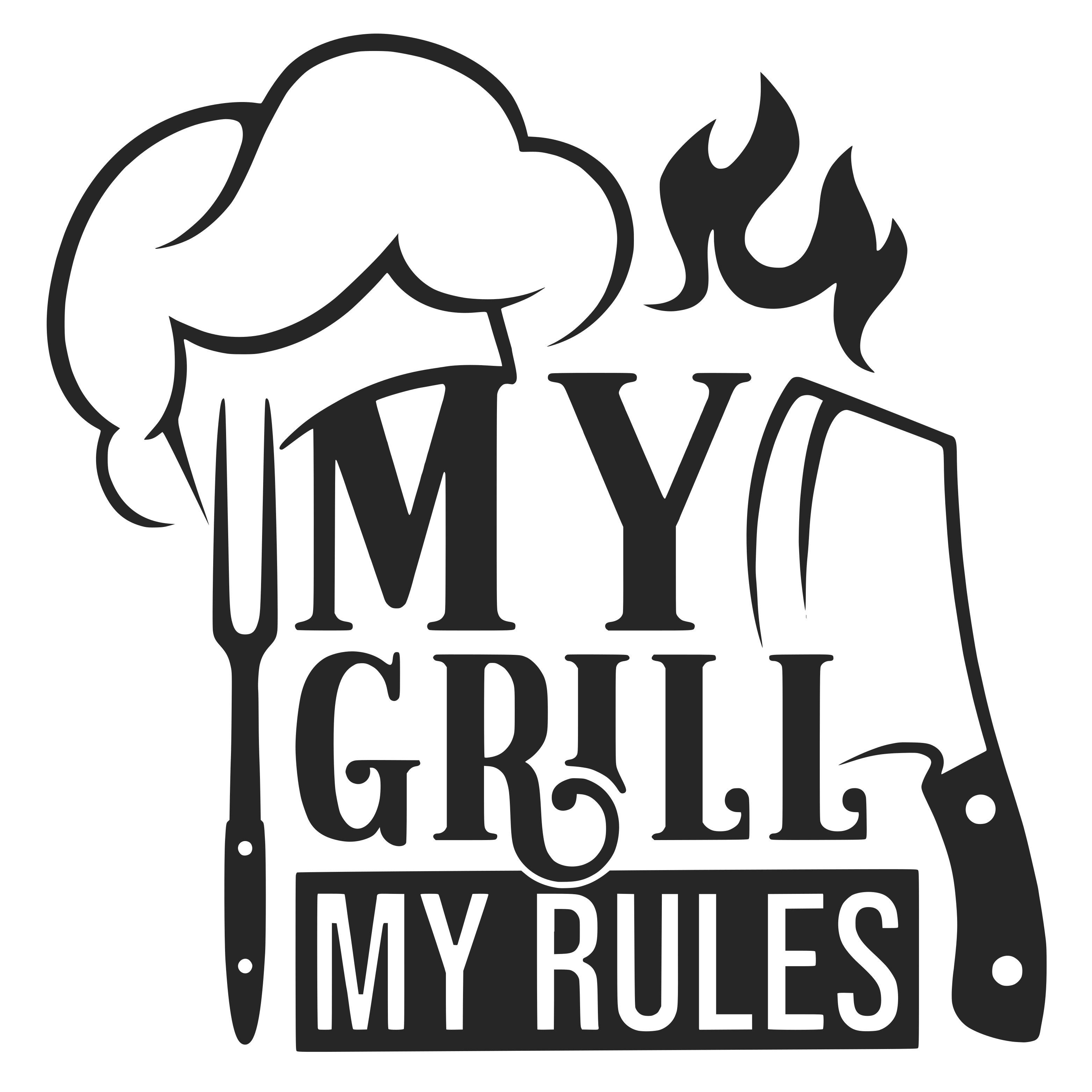 My Grill My Rules SVG cut file preview