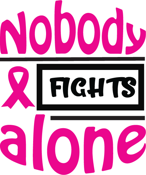 Nobody Fights Alone vector design, free SVG download
